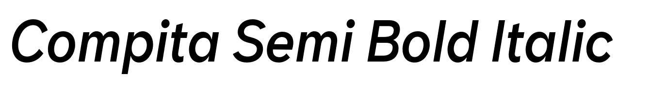 Compita Semi Bold Italic